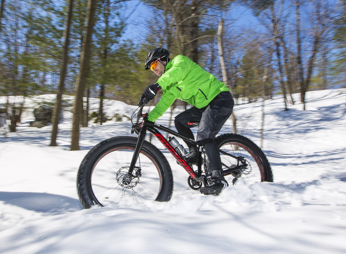 Fatbikecykling Lilla Mosjön till Räckeberget